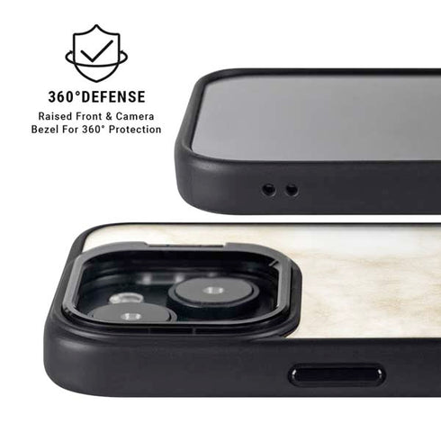 Angled Marble iPhone 15 Kickstand Case